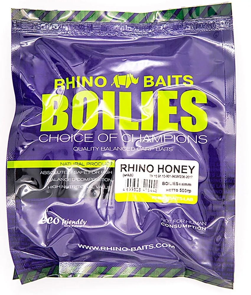 Бойлы тонущие насадочные 20 мм Мёд Rhino Baits (Рино Бэйтс) - Roll &  Dumbells Rhino Honey, 500 г - купить с доставкой по выгодным ценам в  интернет-магазине OZON (761246076)