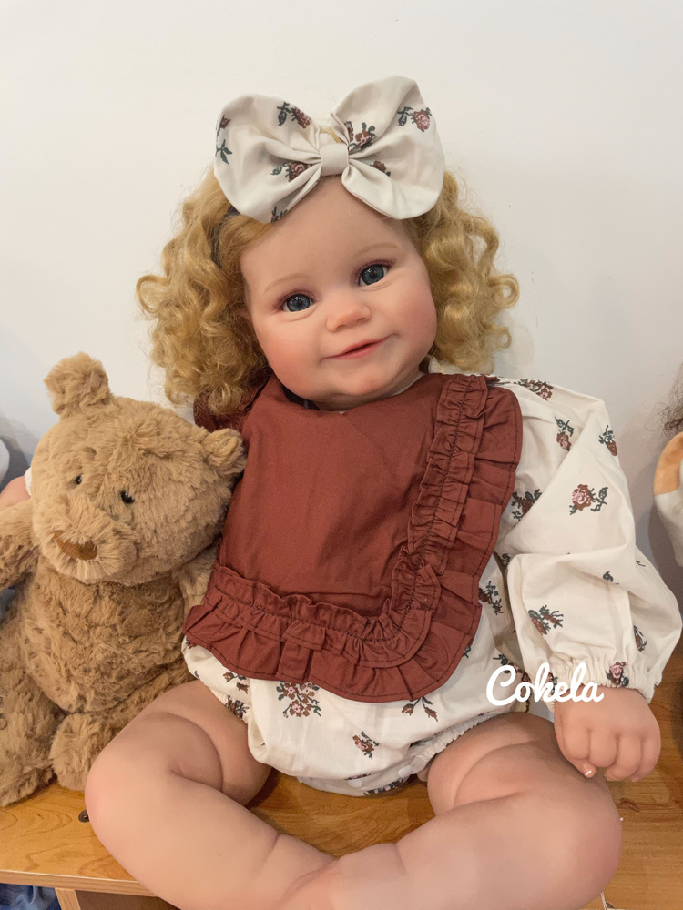 Кукла реборн 60см Cokela Корпус из мягкой ткани Reborn Doll ...