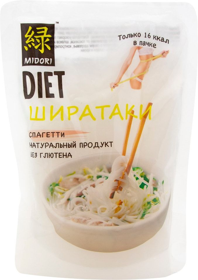 Лапша Midori Diet Ширатаки Спагетти 200г - купить с доставкой по ...
