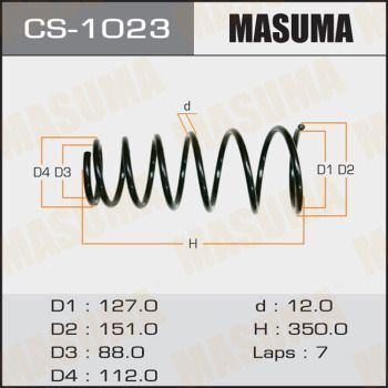 Masuma Пружина подвески, арт. CS-1023, 1 шт. #1