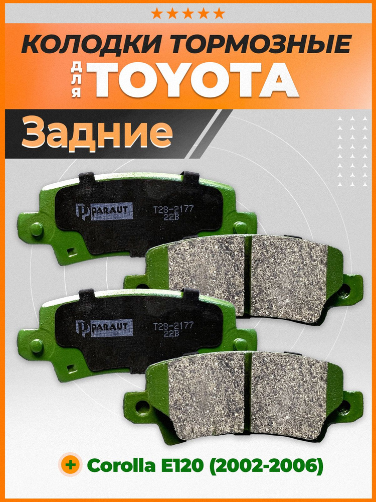 Колодки тормозные PARAUT T282177 Задние - купить по низким ценам в ...