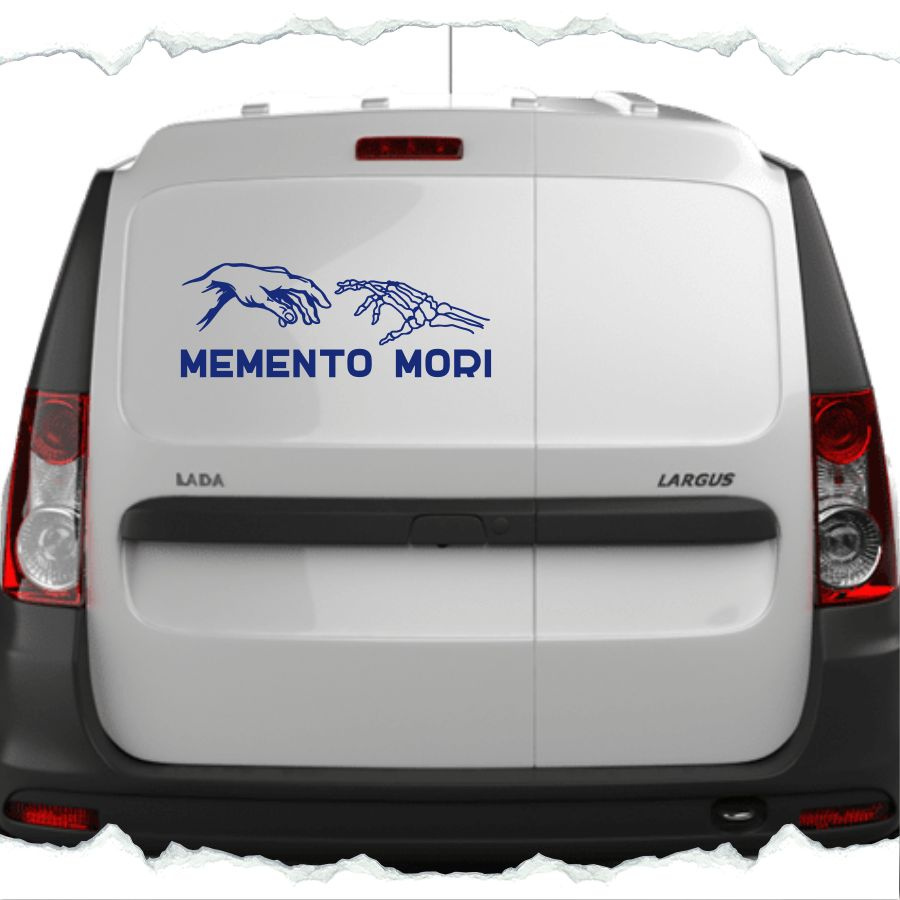 Наклейка на авто надпись Memento Mori - купить по выгодным ценам в ...