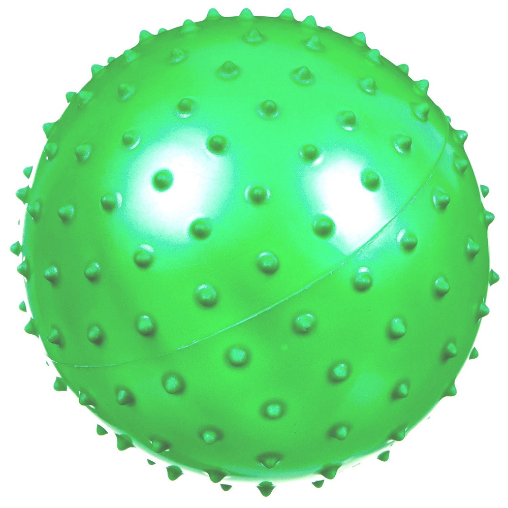 Мяч детский пупырчатый 10 см зеленый, тактильный сенсорный массажный .