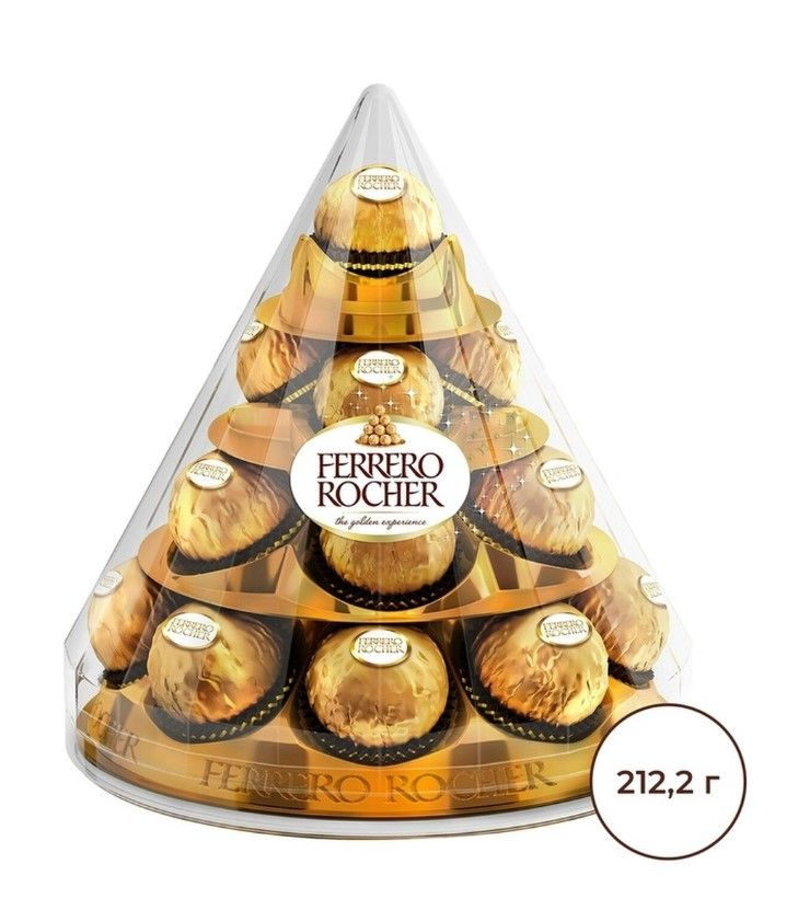 Набор конфет FERRERO Rocher the golden experience подарочная упаковка конус Ферреро Роше 212,5 г !  #1