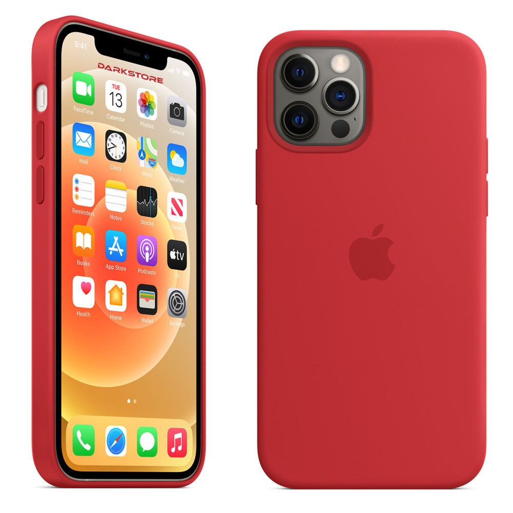 Силиконовый чехол Apple с Soft-touch покрытием на iPhone 12 Pro Max / Apple  Silicone Case с бархатным покрытием внутри, Красный (PRODUCT)RED - купить с  доставкой по выгодным ценам в интернет-магазине OZON (831157928)