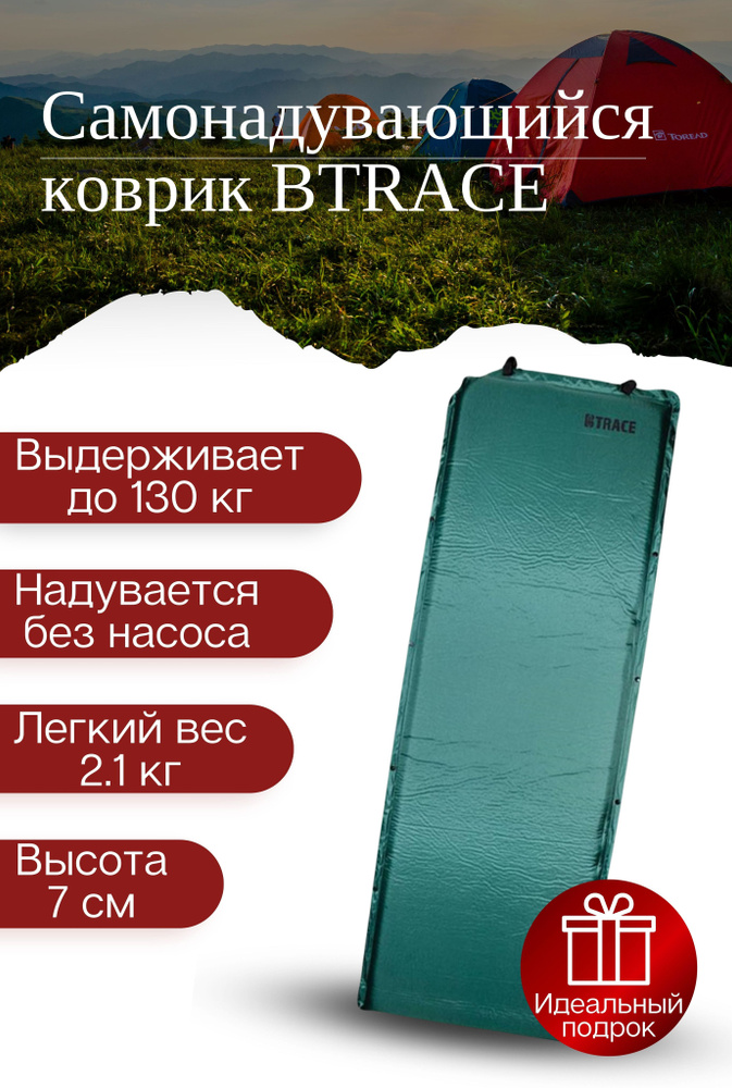 Самонадувающийся коврик BTrace Basic 7 #1