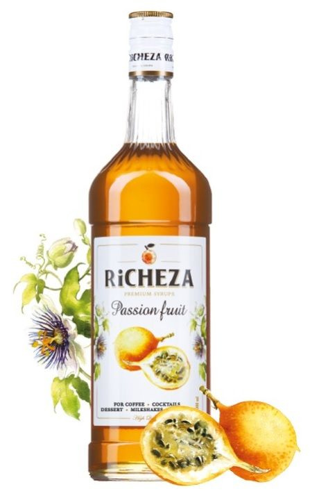Сироп RICHEZA Маракуйя для кофе, коктейлей, десертов, лимонада и ...