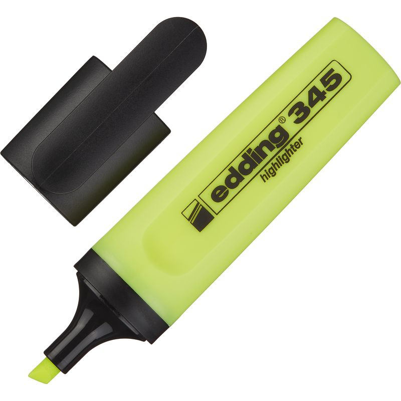 Маркер текстовыделитель Edding E-345/5, желтый, стираемые, толщина ...