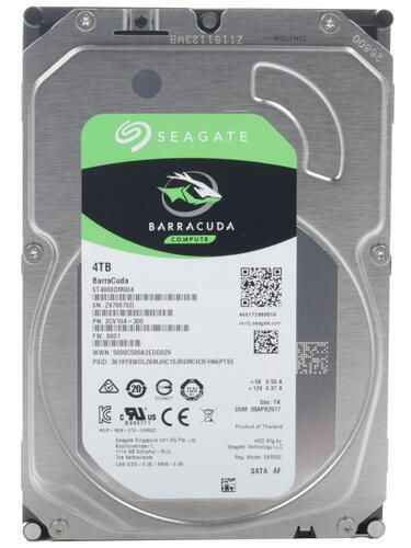 Seagate 4 ТБ Внутренний жесткий диск BarraCuda (ST4000DM004) (ST4000DM004)  #1