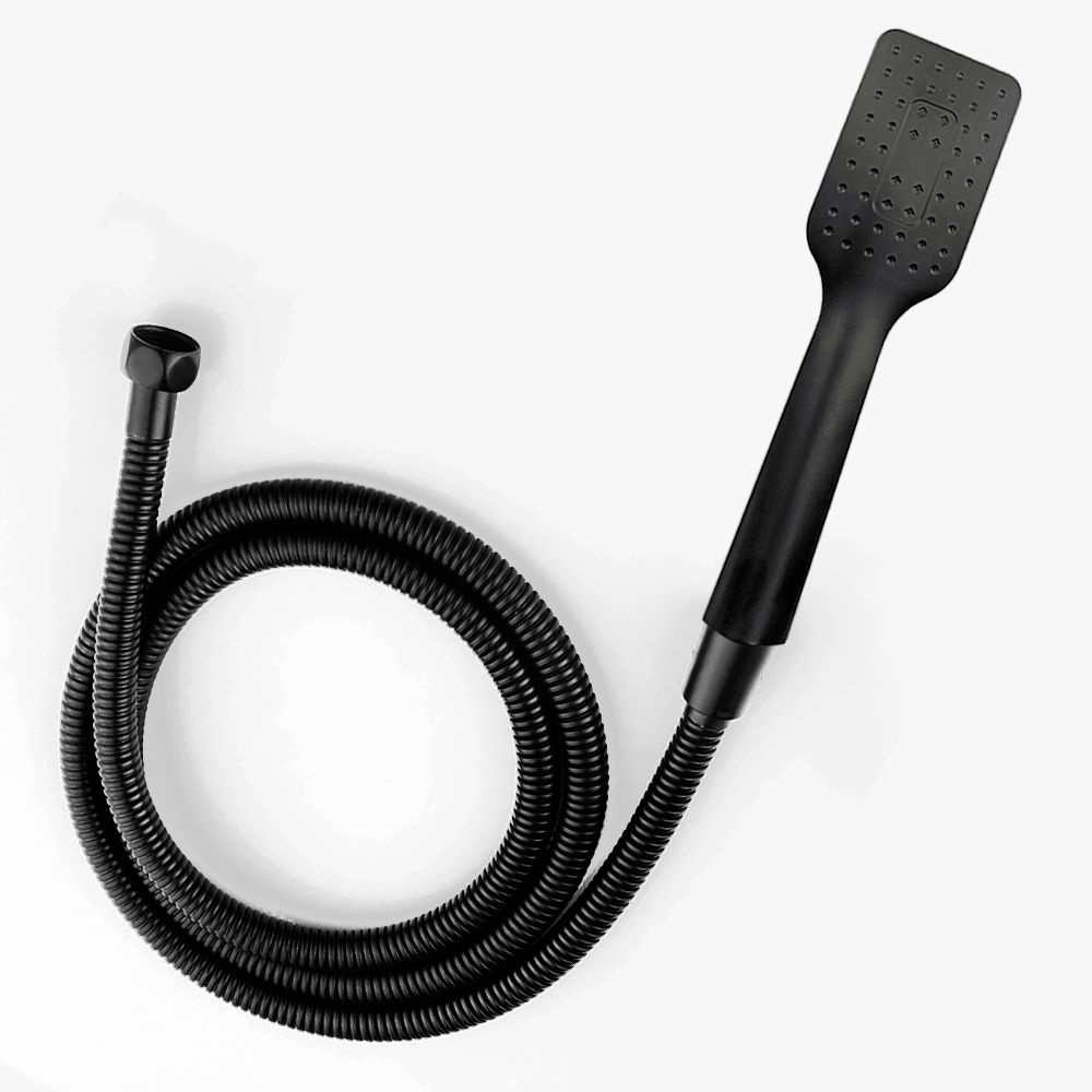 Комплект ЧЕРНАЯ лейка для душа с ЧЕРНЫМ шлангом 1,5 м LIDER-SAN (215 ...