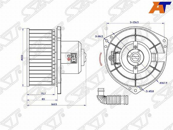 Мотор печки для Ниссан Примера P11 1995-2000, Nissan Primera P11 мотор ...