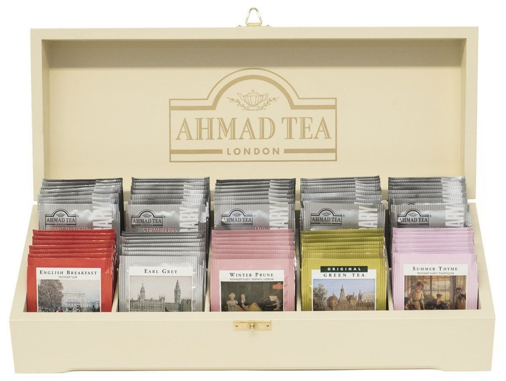 Подарочный набор чая Ahmad Tea Коллекция в деревянной шкатулке, 2г х ...