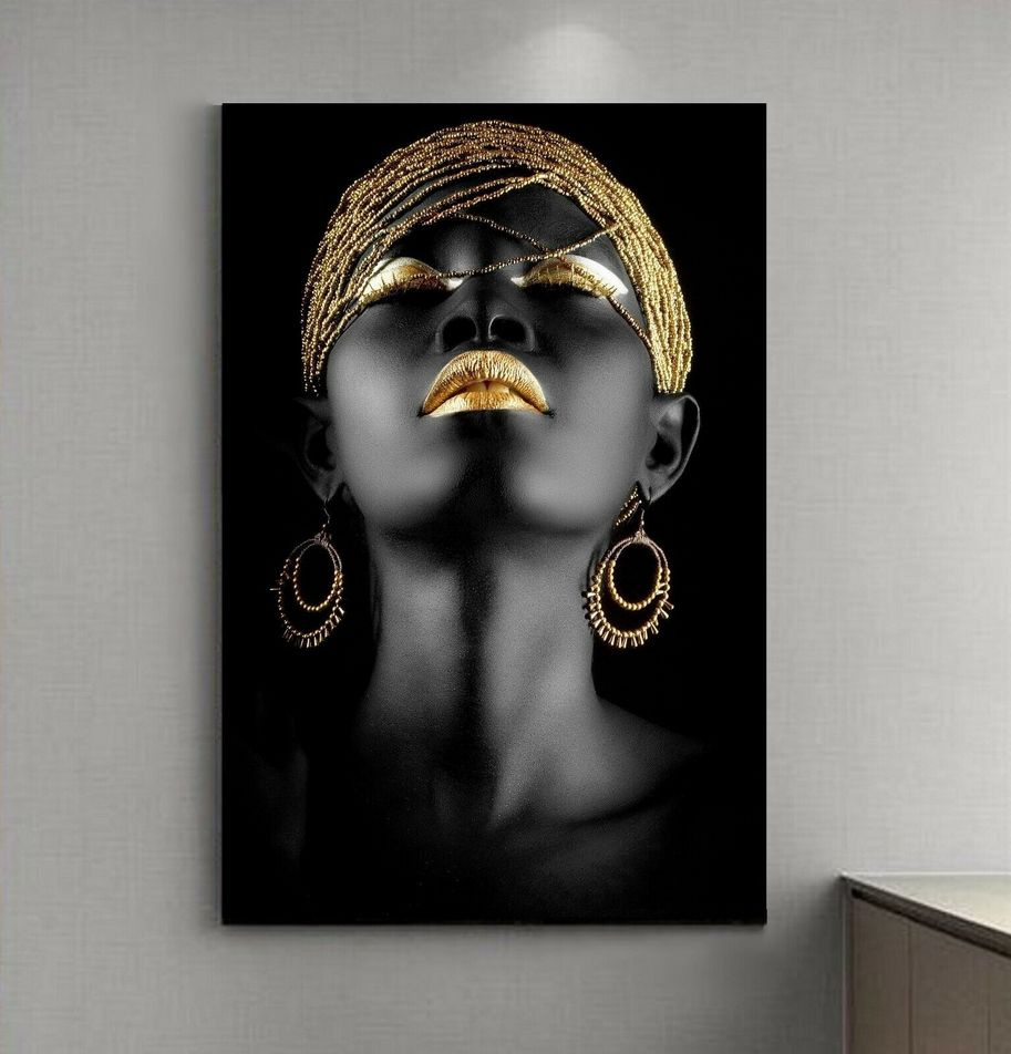 Seven Art Картина "Девушка в золоте", 70  х 50 см #1