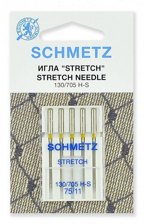 Набор игл Schmetz "Stretch", №75, 5 шт #1