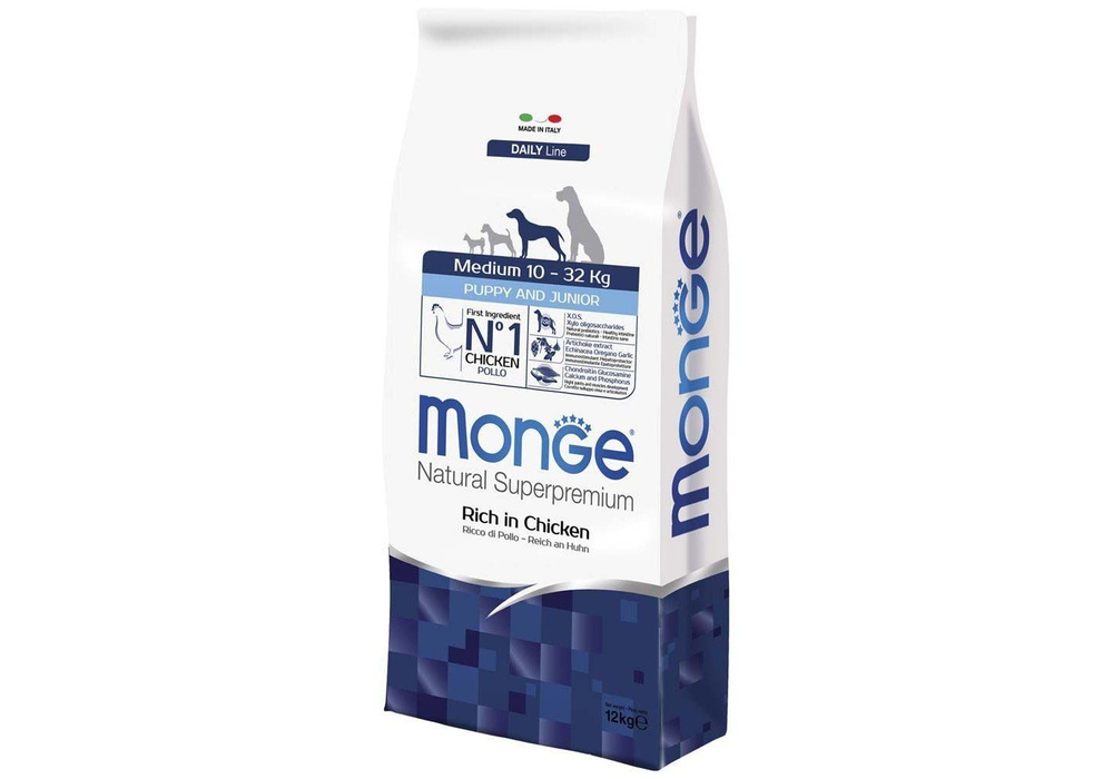 Monge Dog Puppy Medium / Сухой корм Монж для Щенков Средних пород 12 кг ...