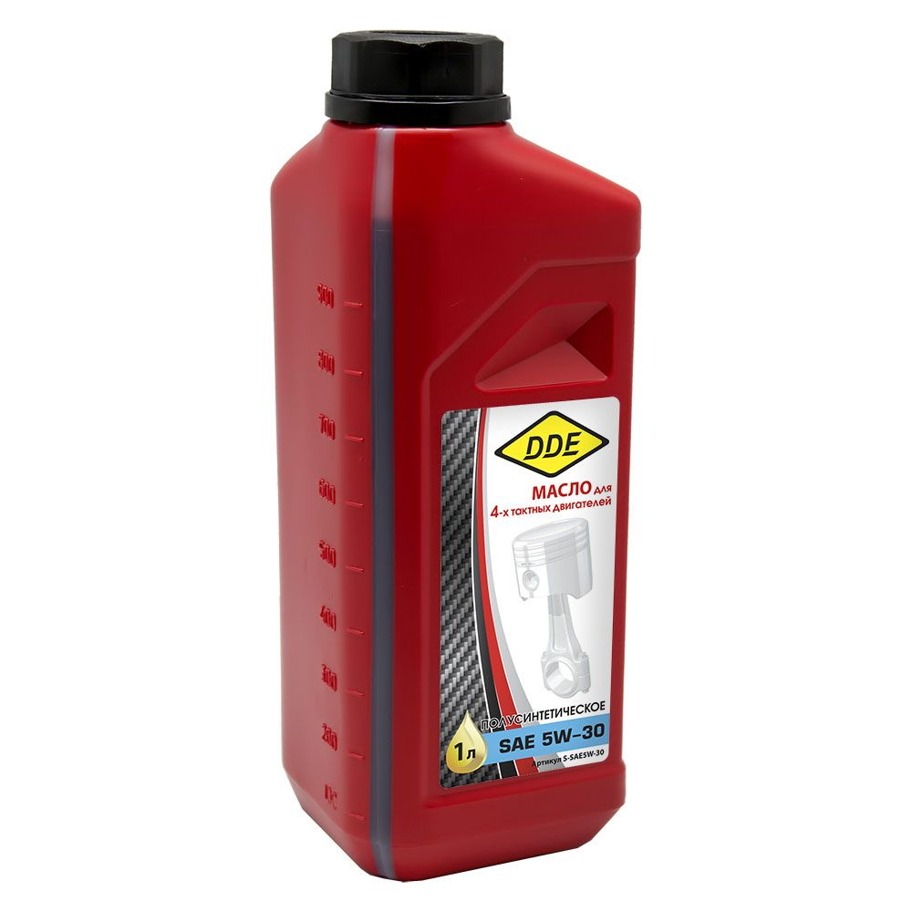 Масло/смазка DDE 4-х тактное полусинтетическое, S-SAE5W-30, 1.0 л ...