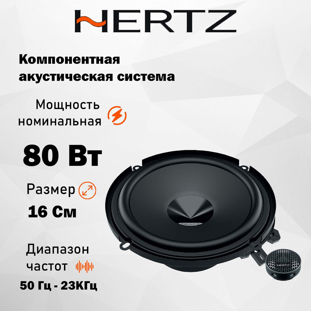 Компонентная АС Hertz DSK 160.3 6.5" (16.5 см) #1