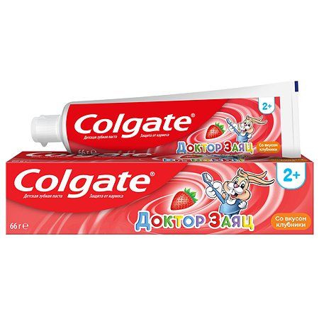 Зубная паста Colgate "Доктор Заяц" для детей, вкус клубники, 50 мл  #1