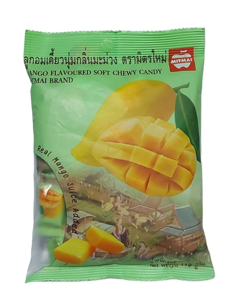 Тайские жевательные конфеты со вкусом манго MITMAI 110гр. #1