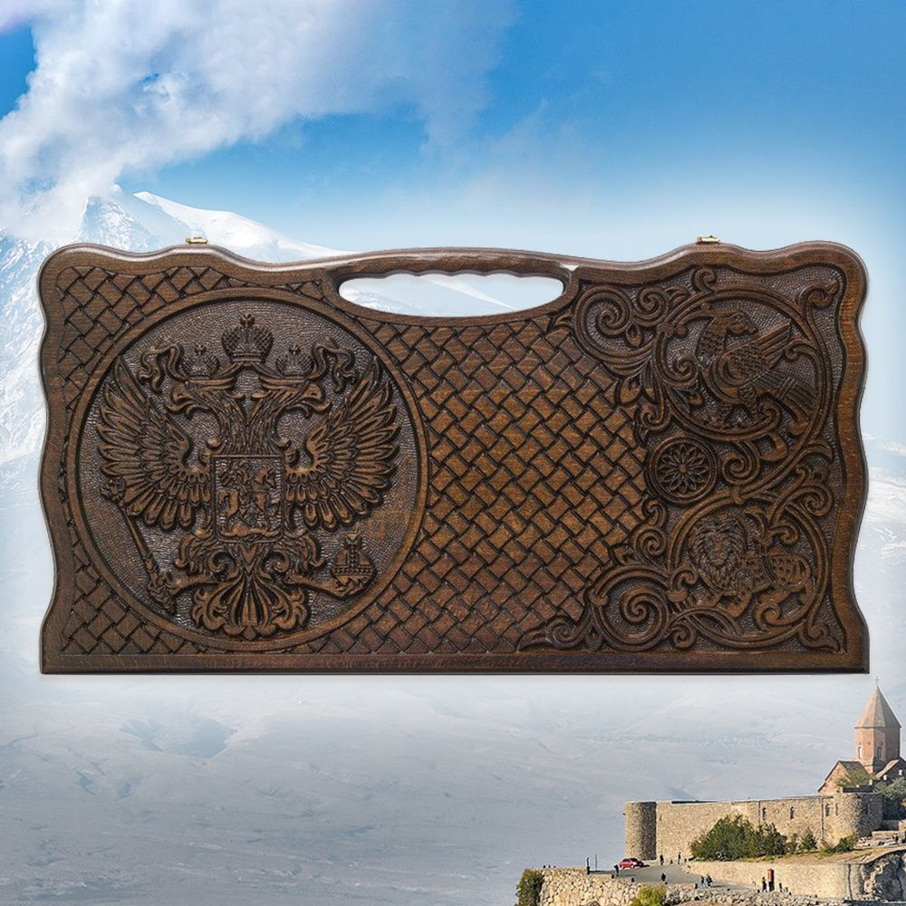 Резные нарды и шашки Необъятная Россия - купить с доставкой по выгодным ...