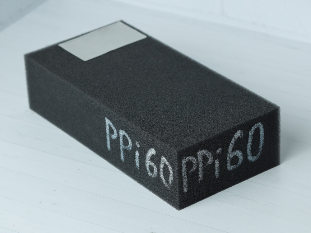 Ретикулированный пенополиуретан PPi60 (для фильтрации воздуха) лист 1000х500х10мм  #1