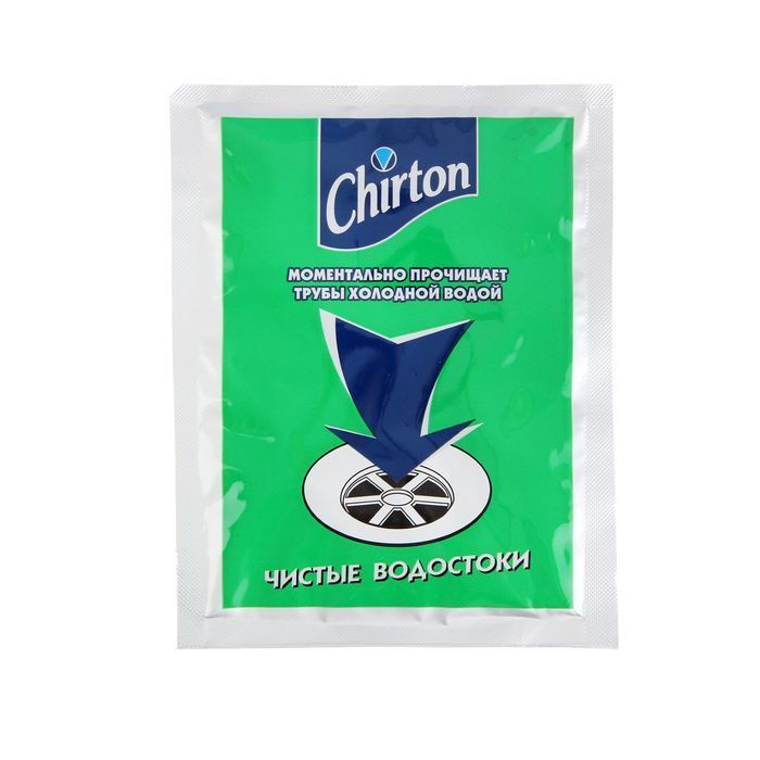 Средство для прочистки труб Chirton Чистые водостоки, порошок, 60 гр  #1