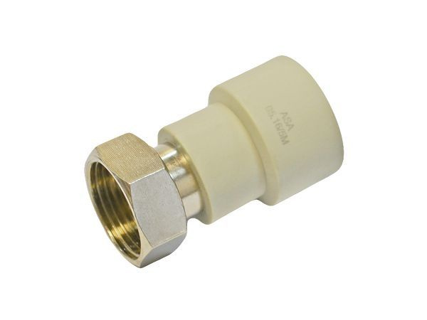 ППРС Муфта с накидной гайкой 20 х 1/2" ASA серый, 05435 - купить по ...