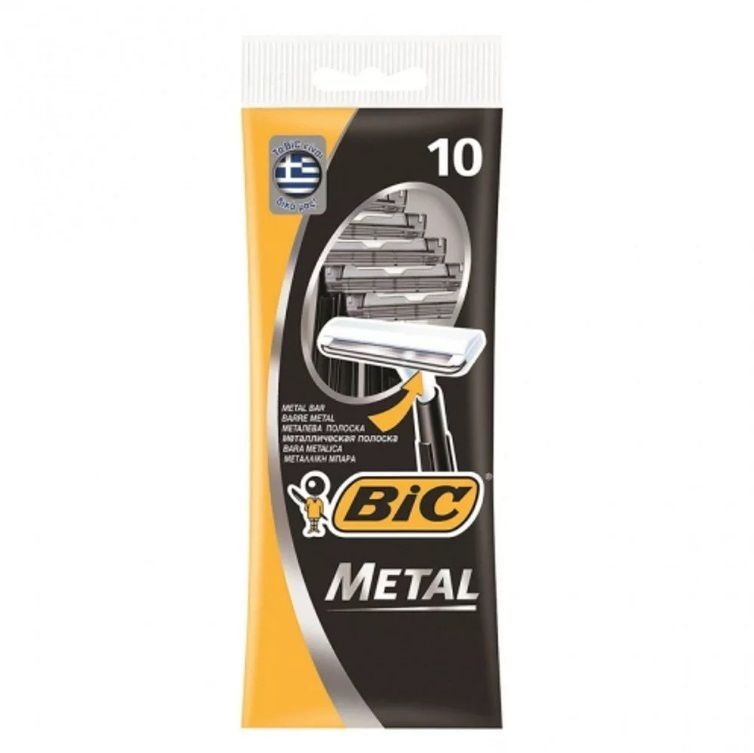 Bic Одноразовые станки метал (черный), 10штук. #1