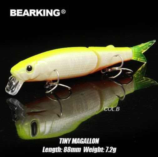 Воблер Tiny MAGALLON 88 SP (8.8см. 7.2гр.) Суспендер заглубление 0.3-0.8м. Bearking Jackall составной #1