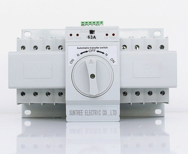 SQ3-63 4P Реверсивный рубильник с мотор приводом, 63A, 400/230V ...