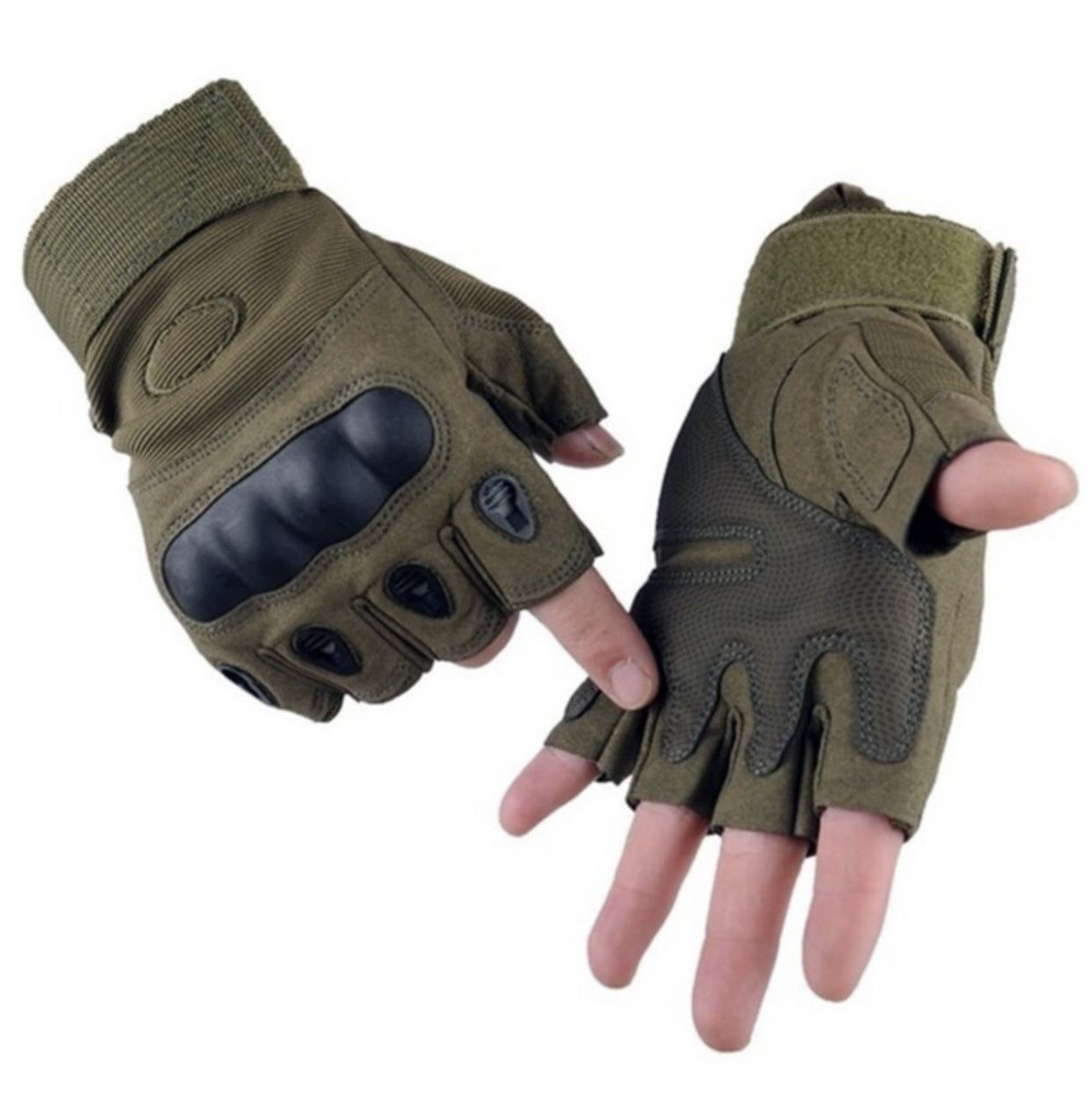 Тактические перчатки, размер 10 (XL), цвет черный -  по выгодной .
