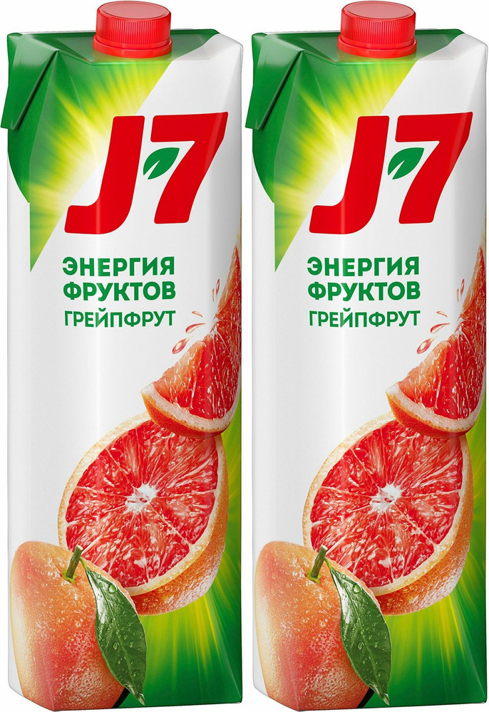 Нектар J7 грейпфрут 0,97 л, комплект: 2 упаковки по 970 мл #1