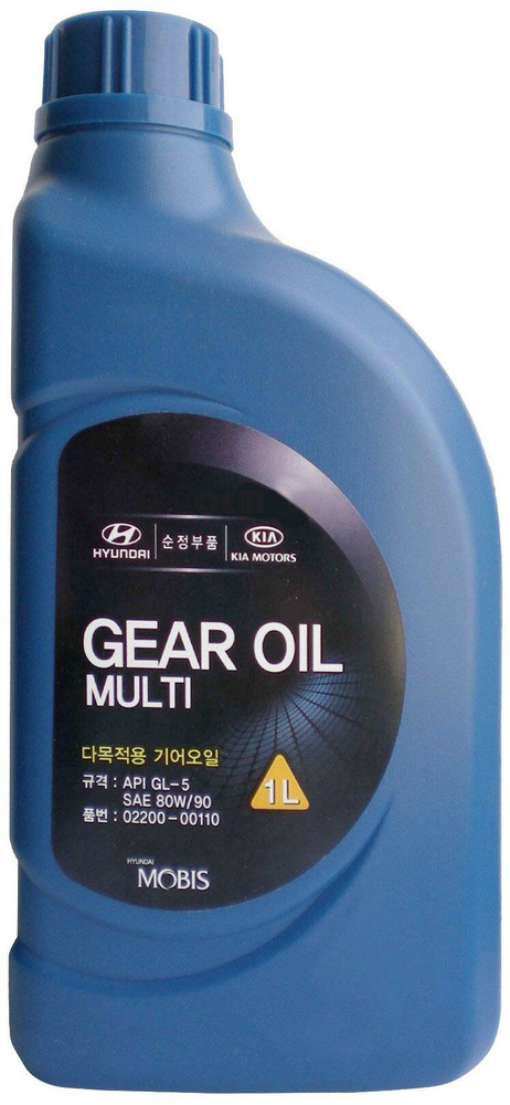 Масло трансмиссионное минеральное HYUNDAI GEAR OIL MULTI SAE 80W-90 (1 ...