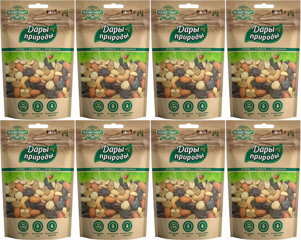 Ореховая смесь Дары Природы, комплект: 8 упаковок по 150 г  #1