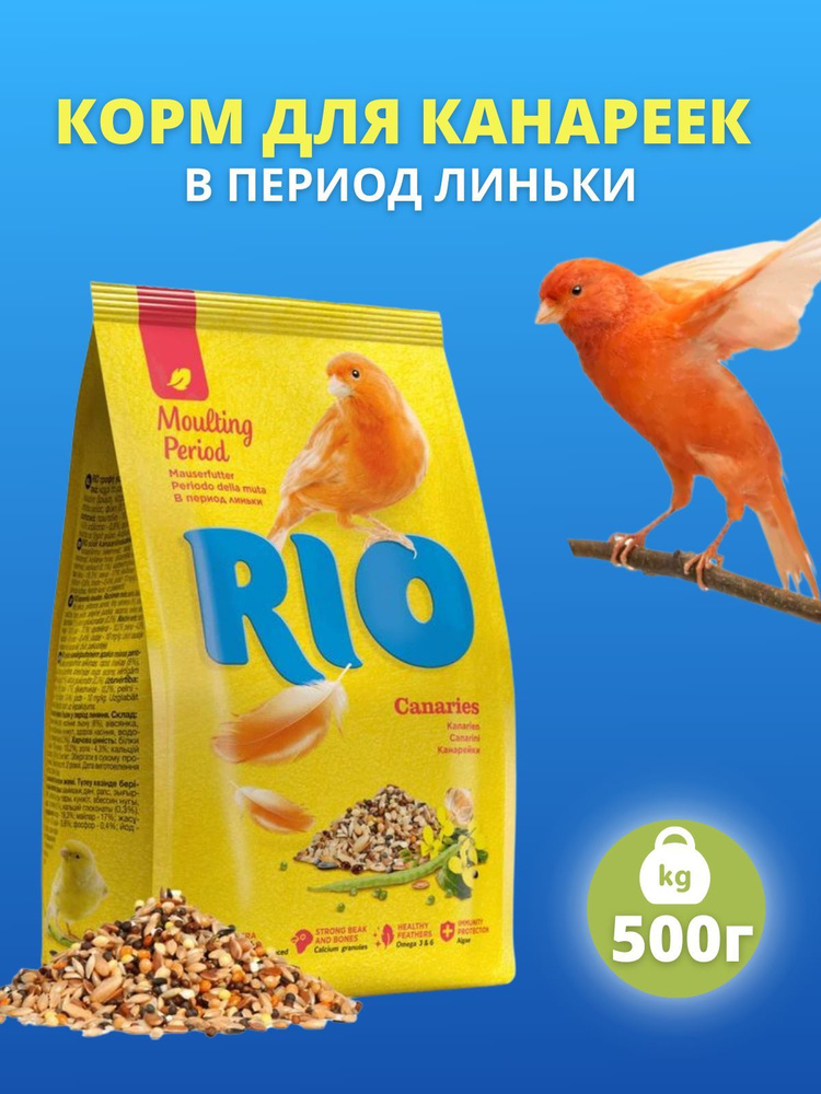 Корм для канареек в период линьки Rio 500 г #1