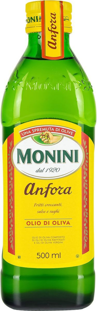 Масло оливковое Monini Anfora, рафинированное, с добавлением оливкового нерафинированного, 500 мл  #1