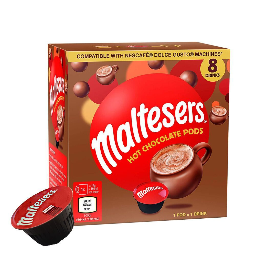 Горячий Шоколад Мальтизерс в Капсулах/Капсулы Какао Dolche Gusto Maltesers 8шт (Великобритания)  #1