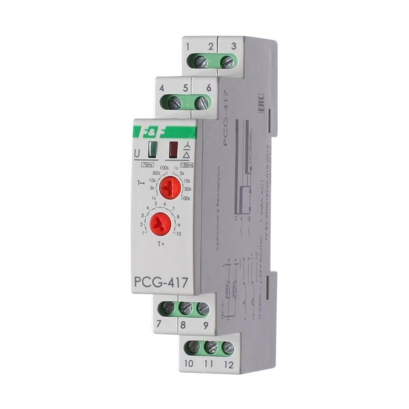 Реле времени PCG-417 (звезда-треугольник для пуска электродвиг. 230В ...