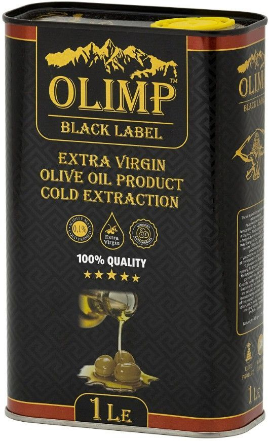 Масло оливковое OLIMP EXTRA VIRGIN коллекция BLACK LABEL, 1 литр Греция  #1