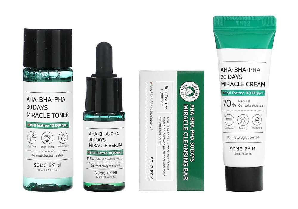 Набор для проблемной кожи лица с с кислотами Some By Mi Aha Bha Pha 30 ...
