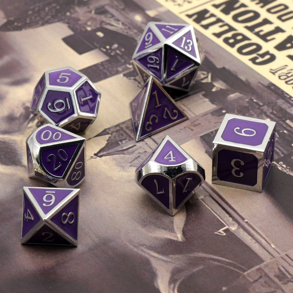 Многосторонняя настольная игра Metal Dice DND-BF - купить с доставкой ...