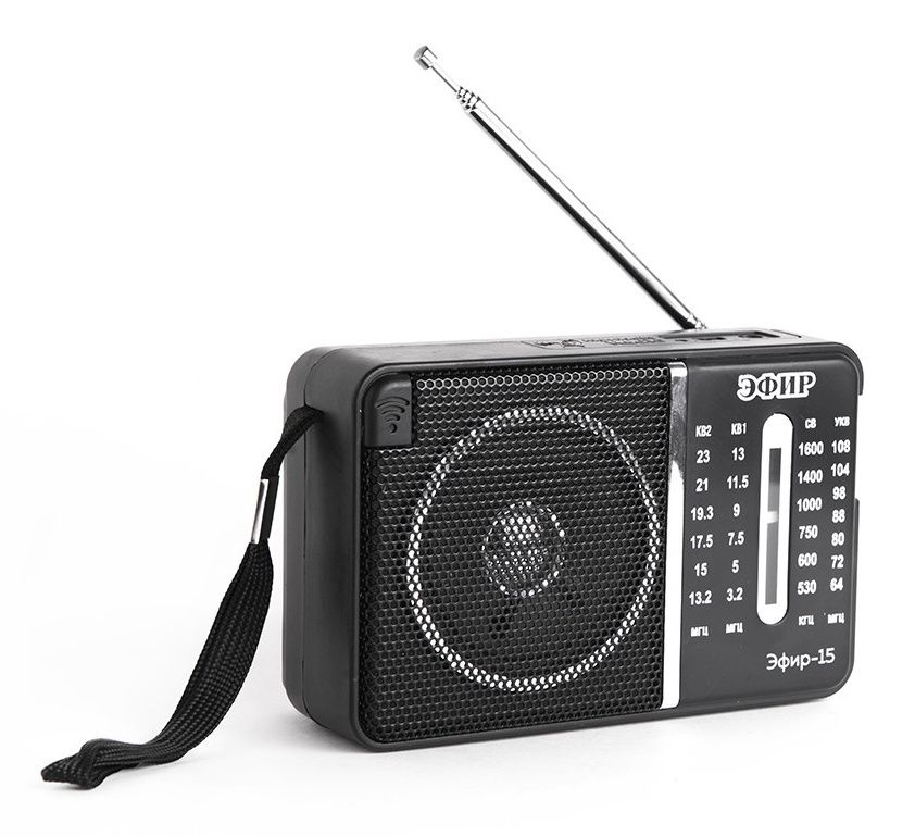 Радиоприемник портативный Сигнал Эфир-15 черный #1