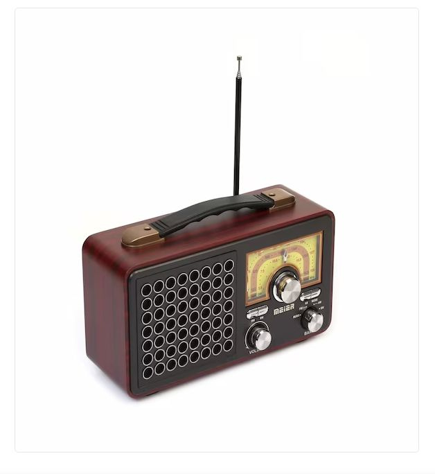 Радиоприемник Meier M-1913BT +MP3 плеер Retro (серый) #1