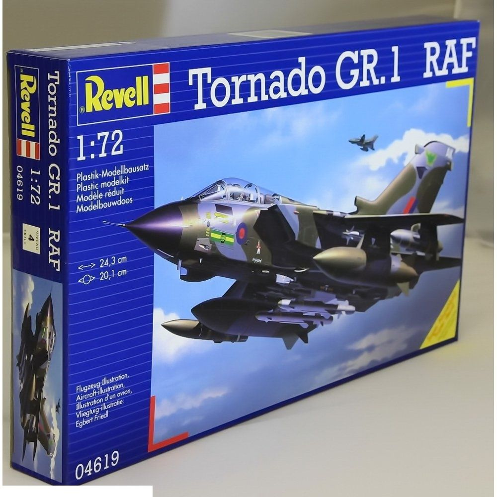 Revell 04619 1:72 Scale Tornado Gr.1 Raf, 24.3 Cm In Length,20.1 Cm Span Width