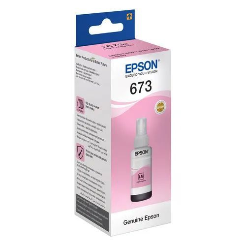 Чернила 673 для EPSON L805, L800, L1800, L850, L810 T6736 C13T67364A светло-пурпурные  #1