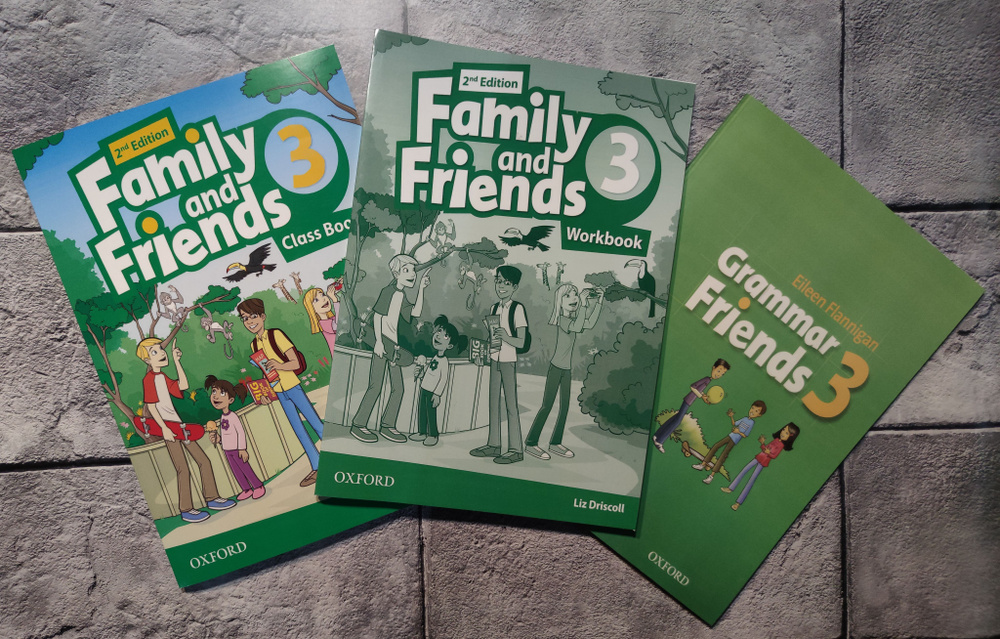Family and Friends (2nd edition) Class Book 3 + Work Book 3 + Grammar ...