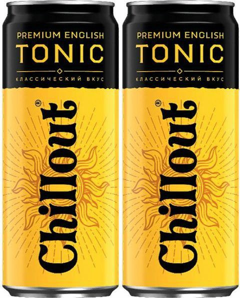 Газированный напиток Chillout Premium English Tonic сильногазированный 0,33 л, комплект: 2 упаковки по #1