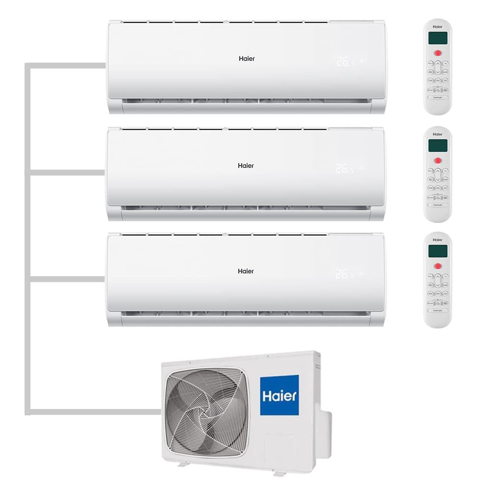 Мульти сплит-система настенная Haier AS09TS6HRA-Mх2/AS07TS6HRA-M/3U70S2SR5FA Inverter  #1