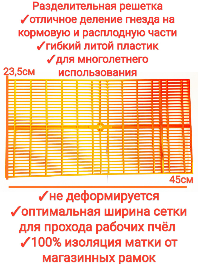 Разделительная решетка 2шт универсальная для разделения гнезда и сбора прополиса/ пчеловодная гибкая #1