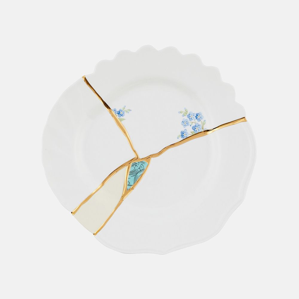 Десертная тарелка Seletti Kintsugi фарфор, 09603, Италия #1